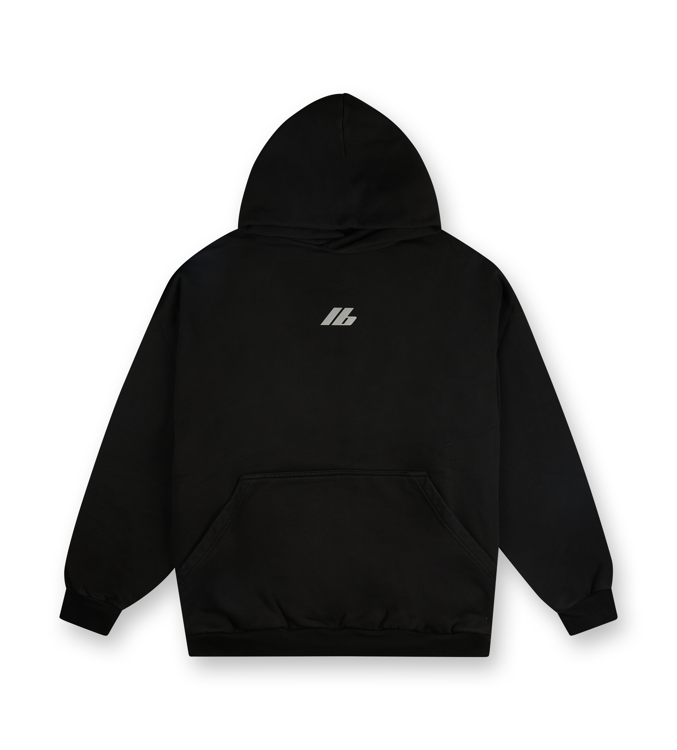 Large Fit Hoodie Faded Black