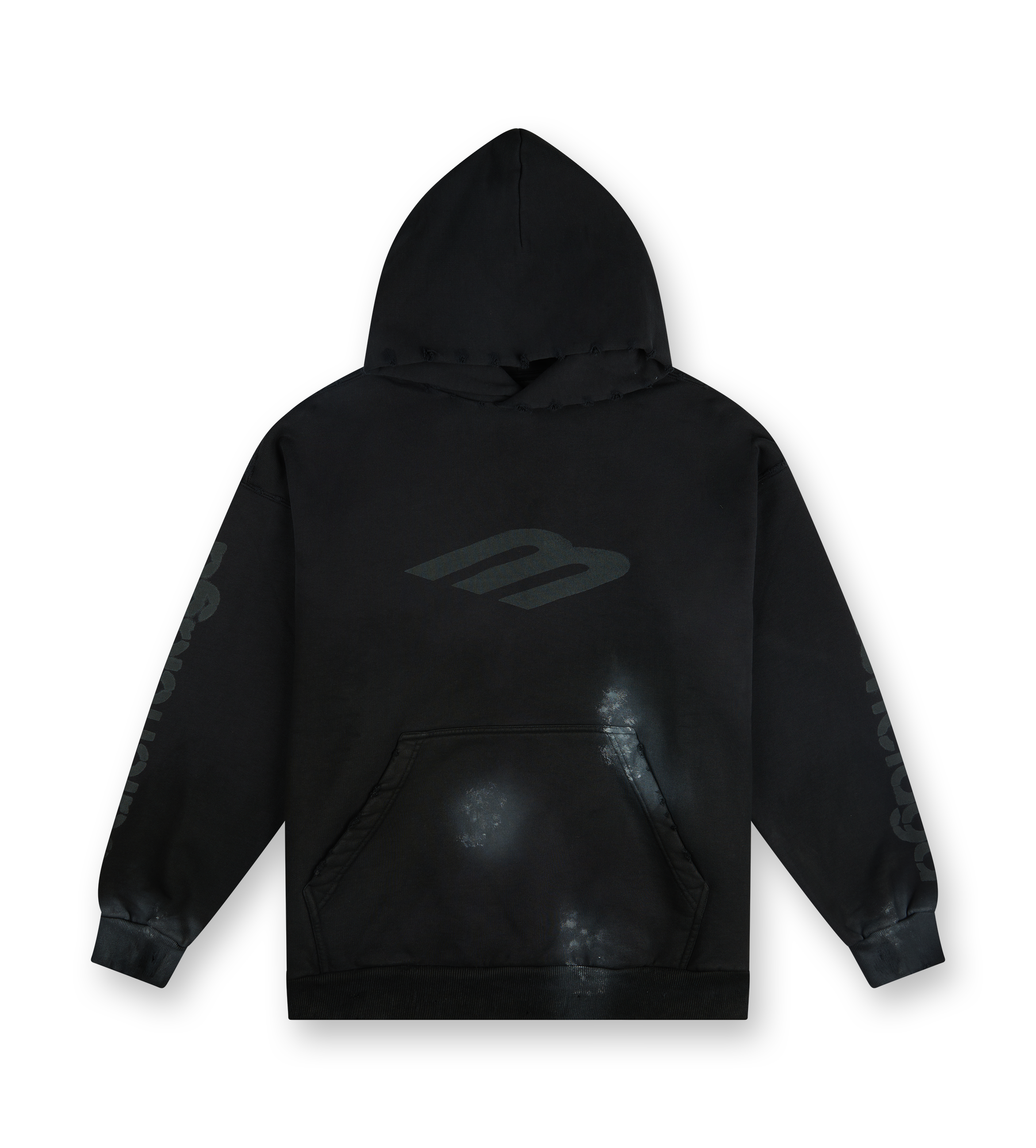 Faded Black Medium Fit Hoodie