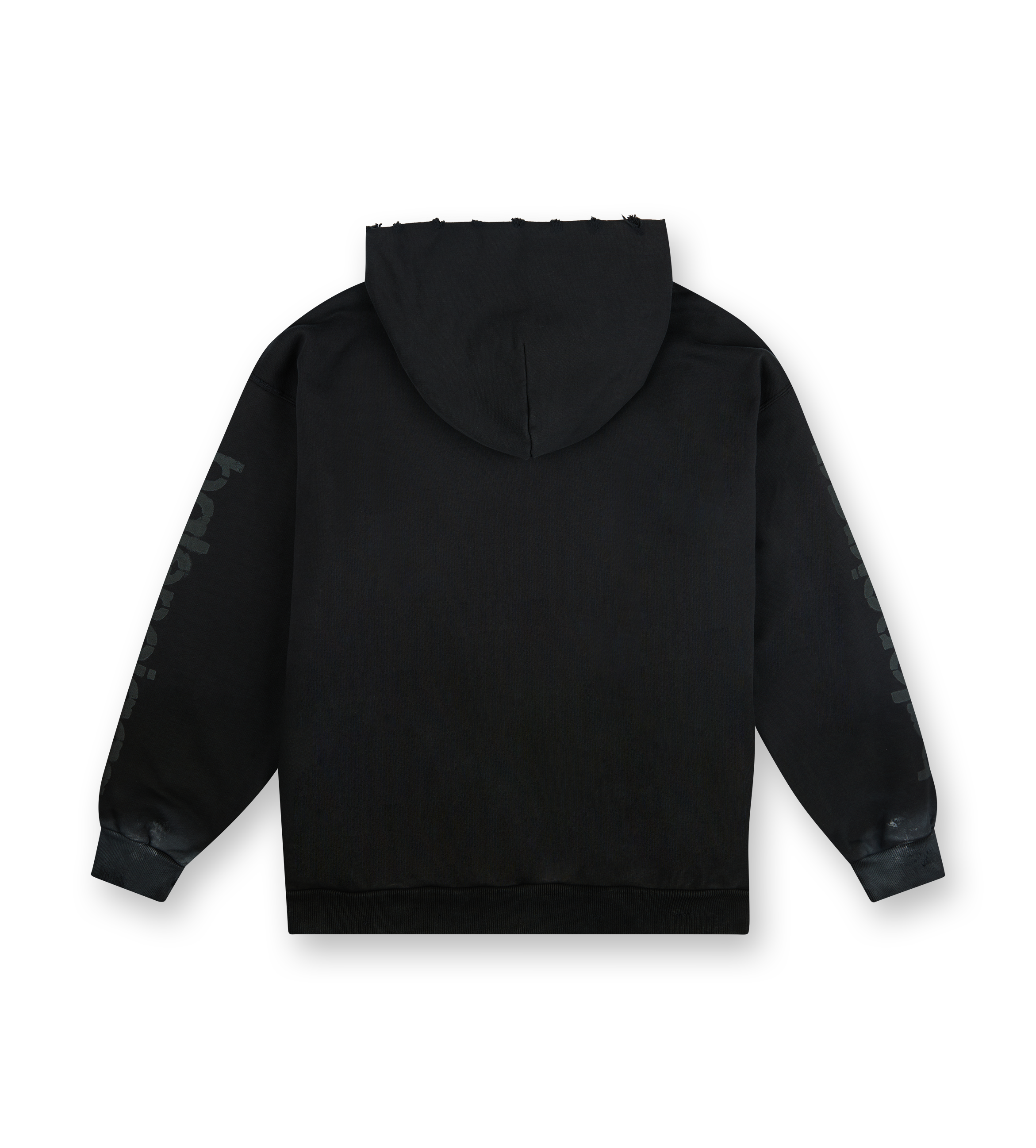 Faded Black Medium Fit Hoodie