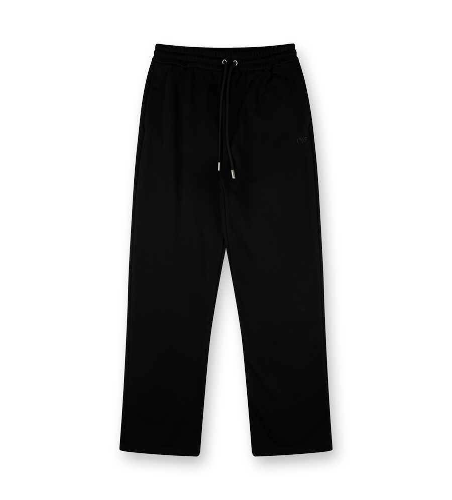 Monogram Embroidery Sweatpants Black