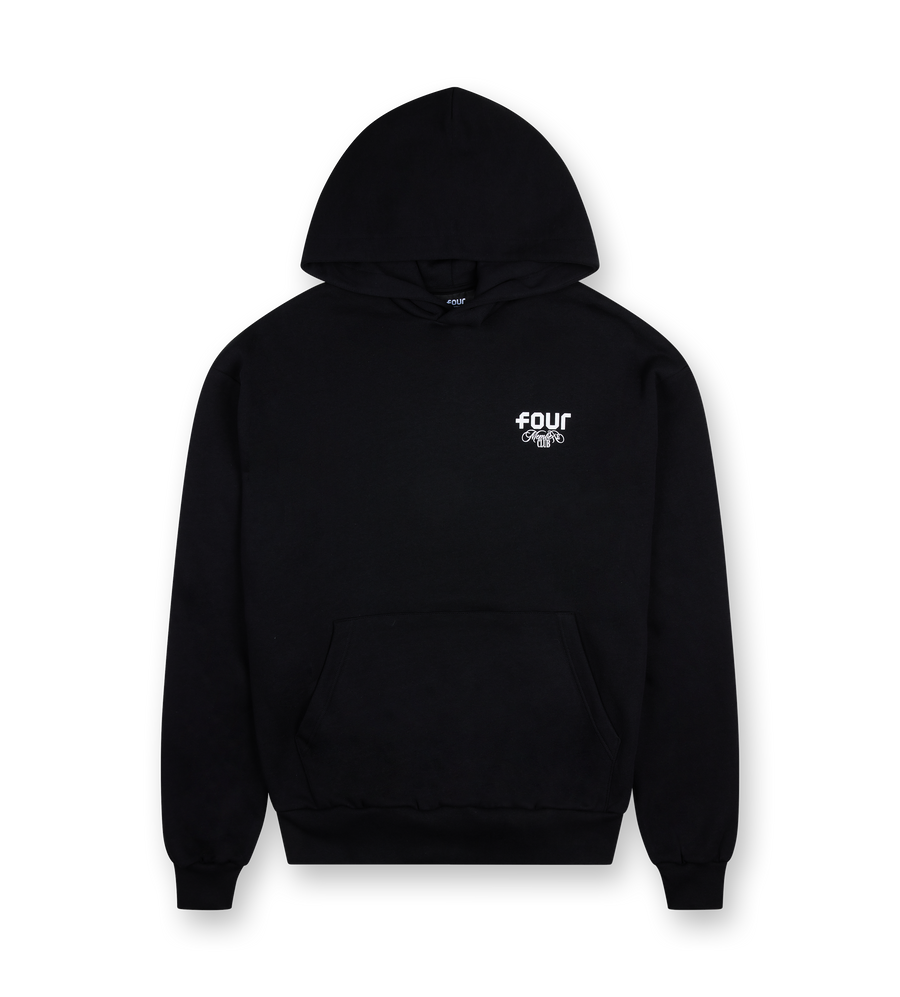 Hoodie Members Club Jet Black