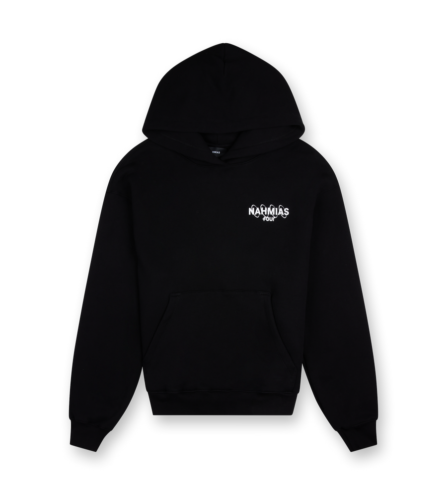 Nahmias x FOUR Flower Ring Hoodie Black