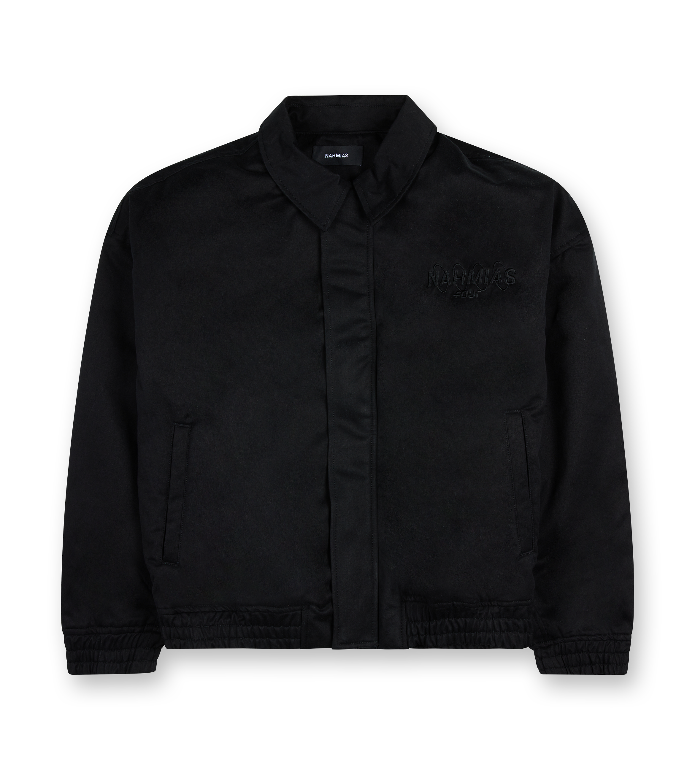 Nahmias x FOUR Canvas Bomber Jacket Black