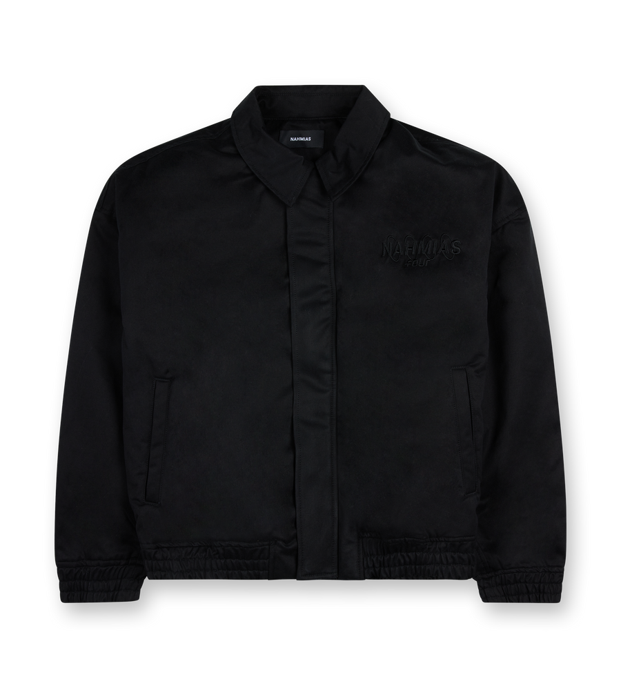 Nahmias x FOUR Canvas Bomber Jacket Black