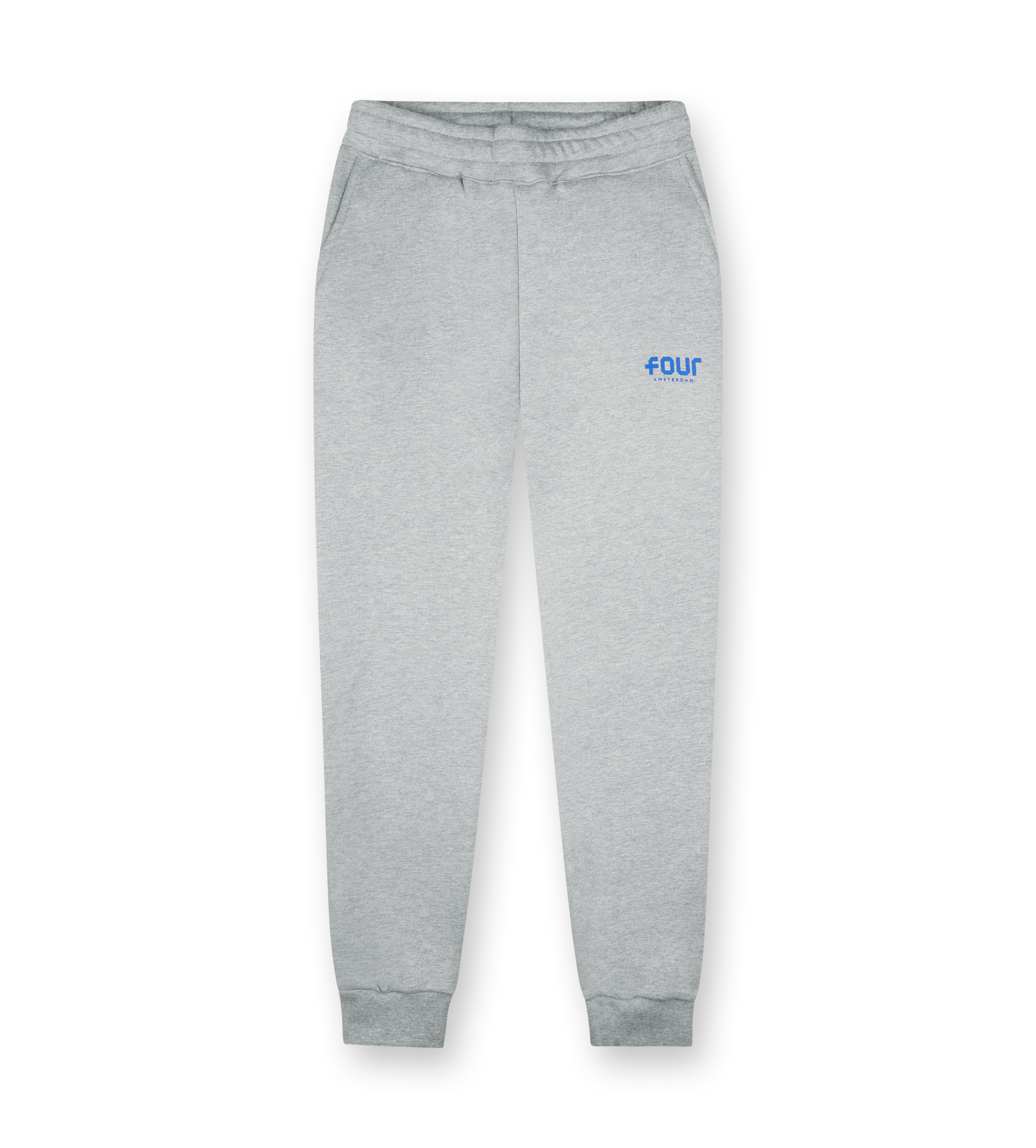 Blue Logo Sweatpants Grey Melange