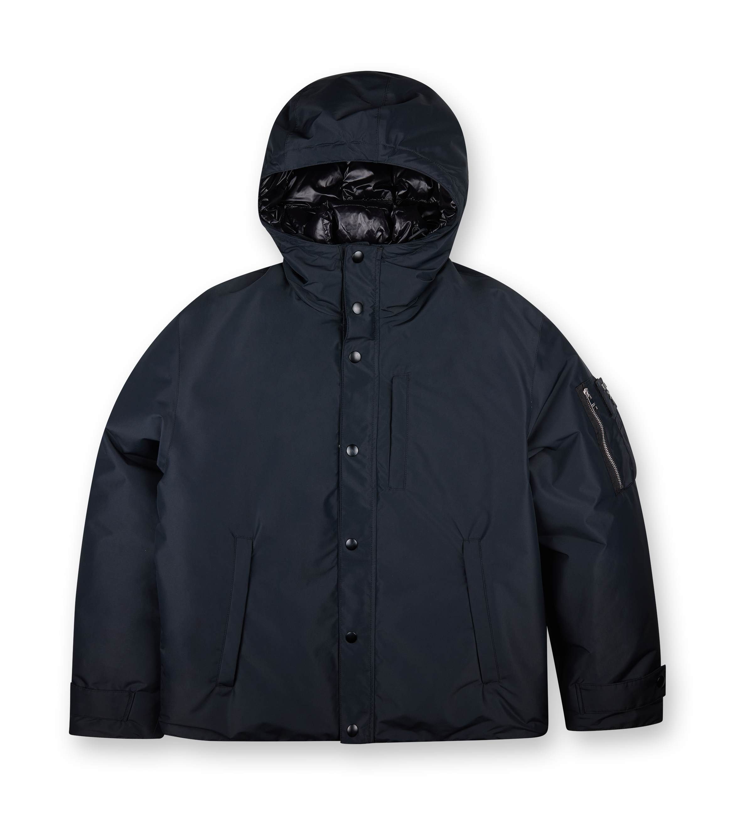 Technical Fabric Down Jacket Black