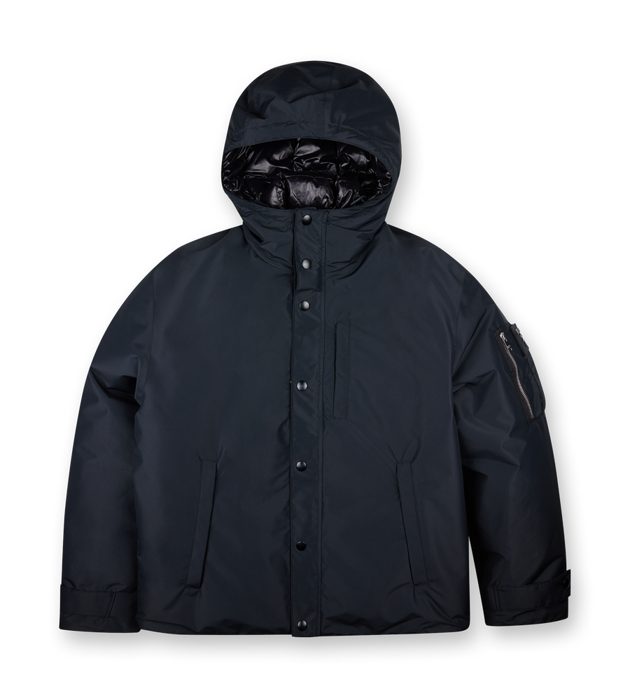 Technical Fabric Down Jacket Black