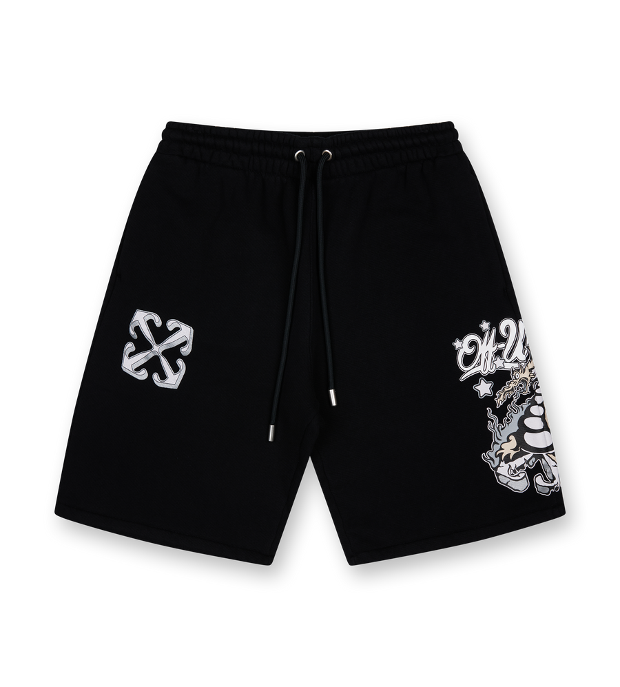 Dragon Skate Sweatshort black