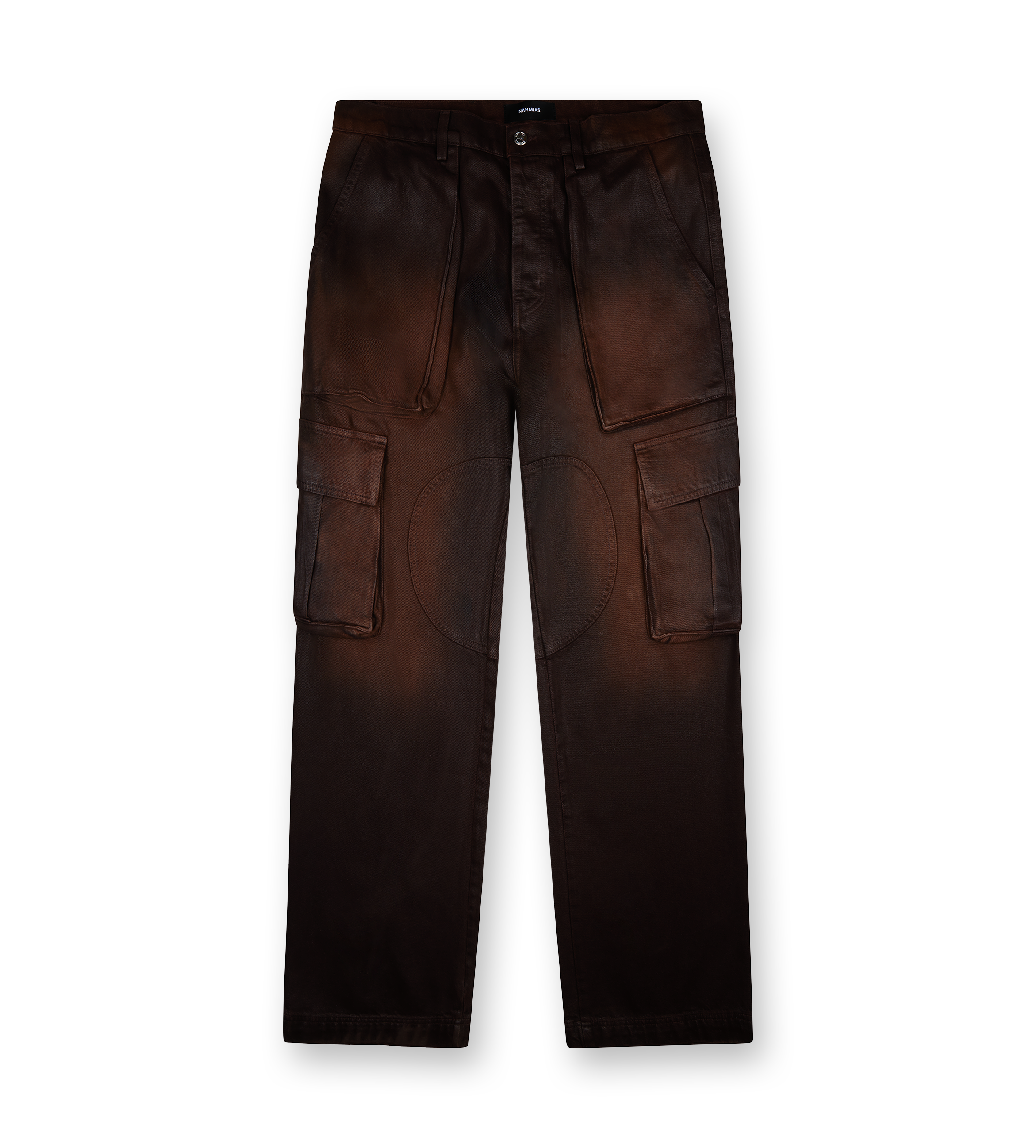 Waxed Denim Logo Cargo Pant