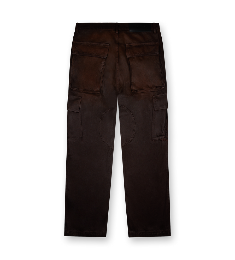 Waxed Denim Logo Cargo Pant