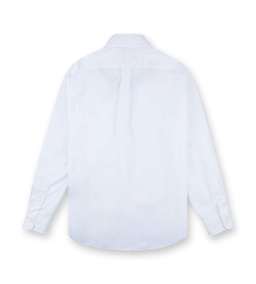 Neck Logo Classic Shirt White