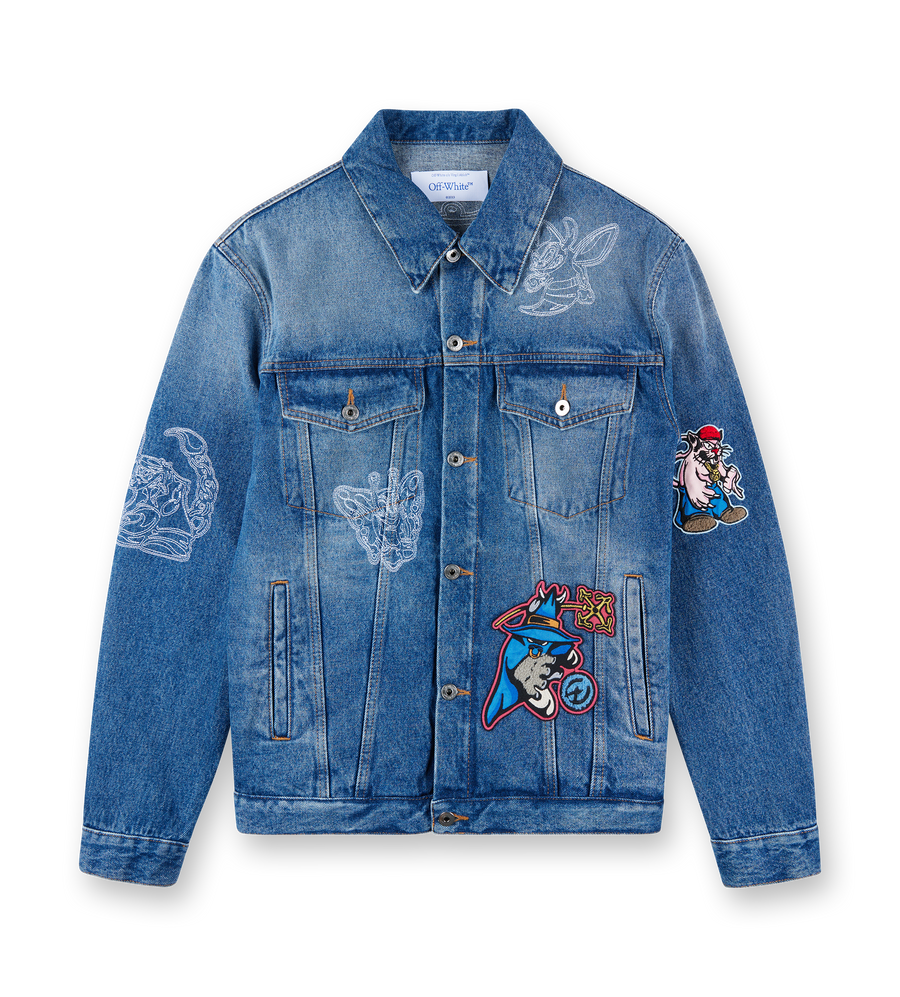 Character Skate Denim Jacket Baby Blue