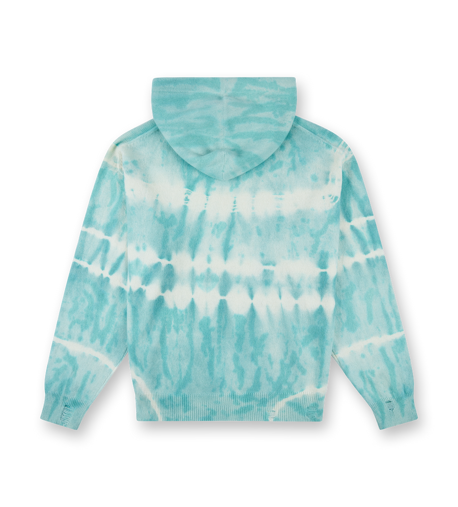 Sea Blue Tie Dye Hoodie