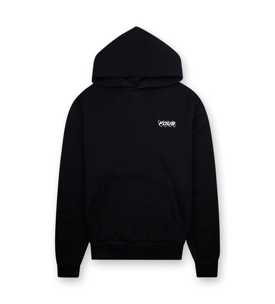 Circles Logo Hoodie Black