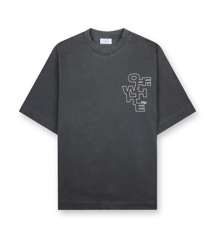 Outline Arrow Skate Tee Grey