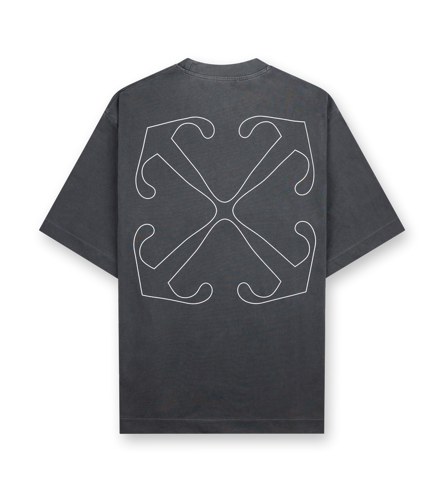 Outline Arrow Skate Tee Grey