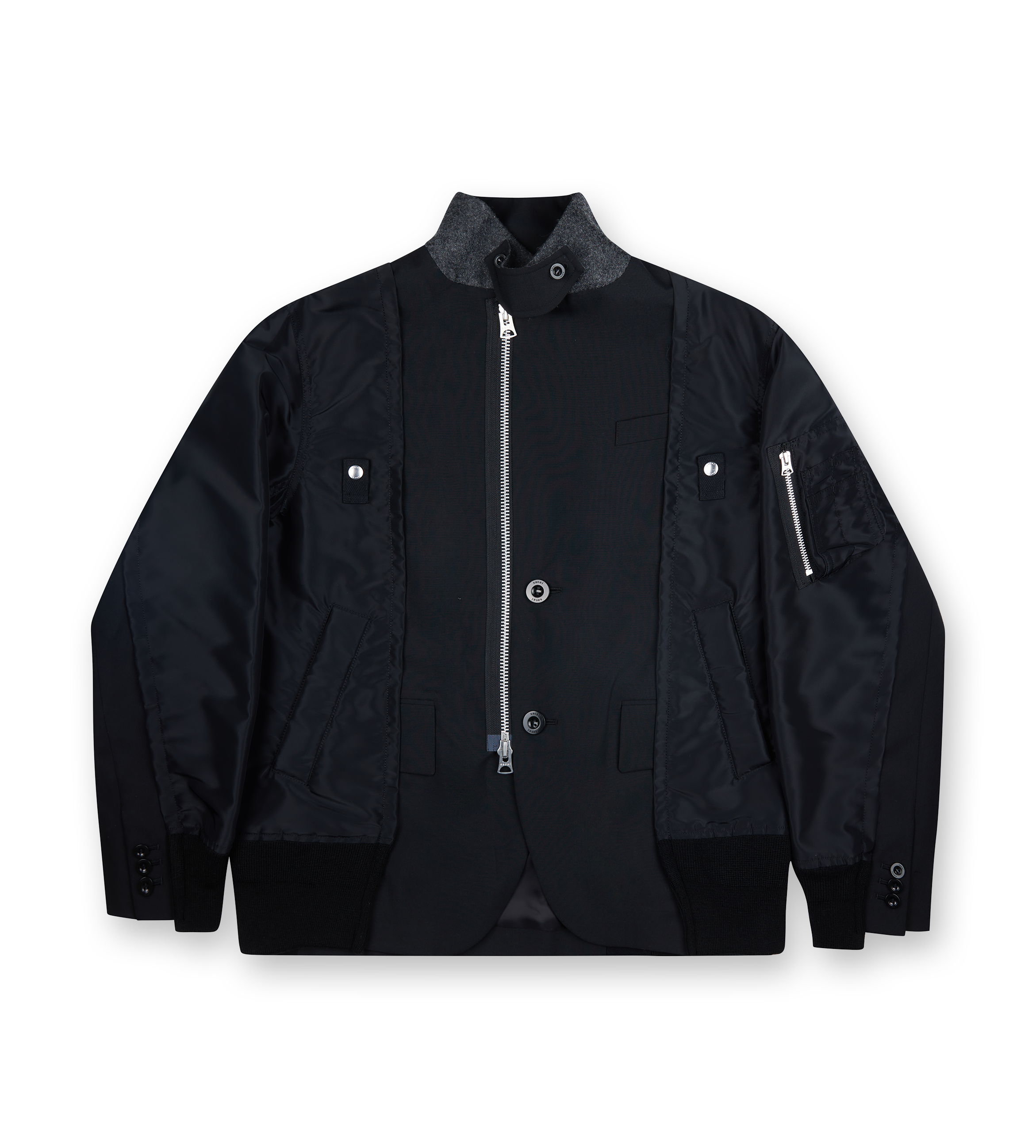 Suiting x Nylon Twill Jacket Black