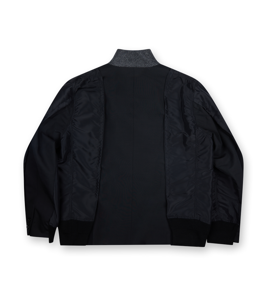 Suiting x Nylon Twill Jacket Black