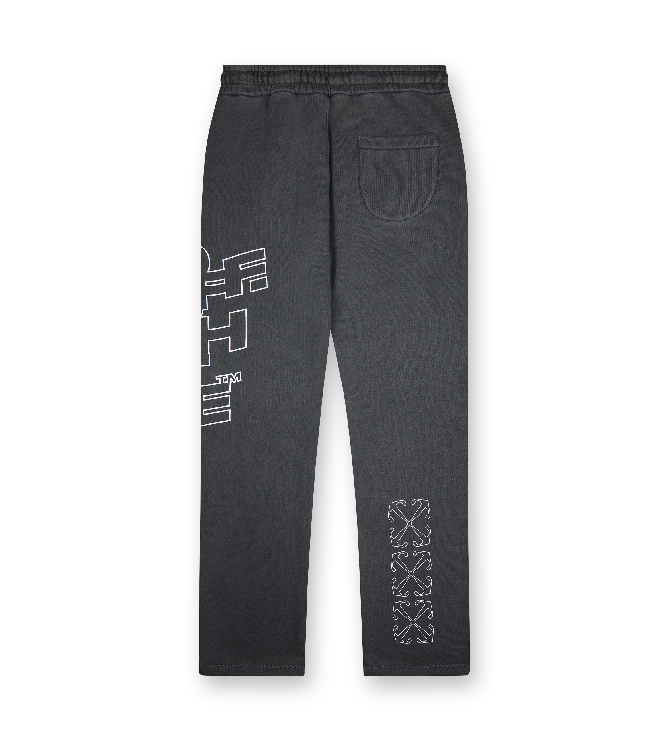 Sweatpants with Logo Print Grey