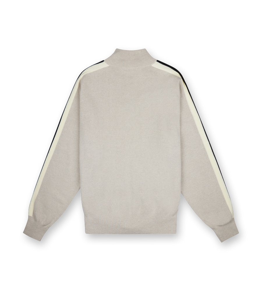 Classic Logo Knit Trackjacket Light Beige