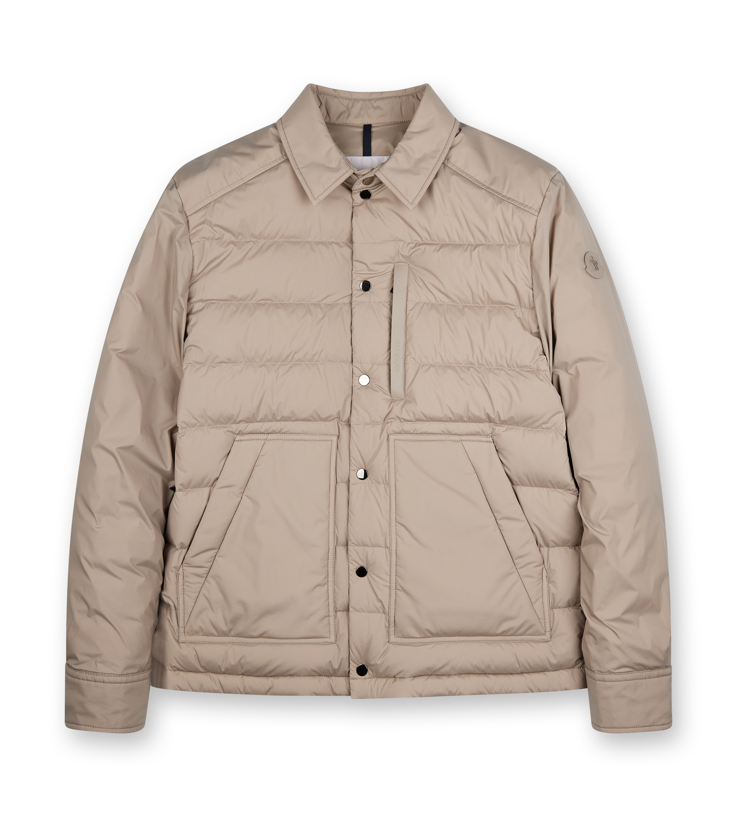 Padded Shirt Jacket Beige