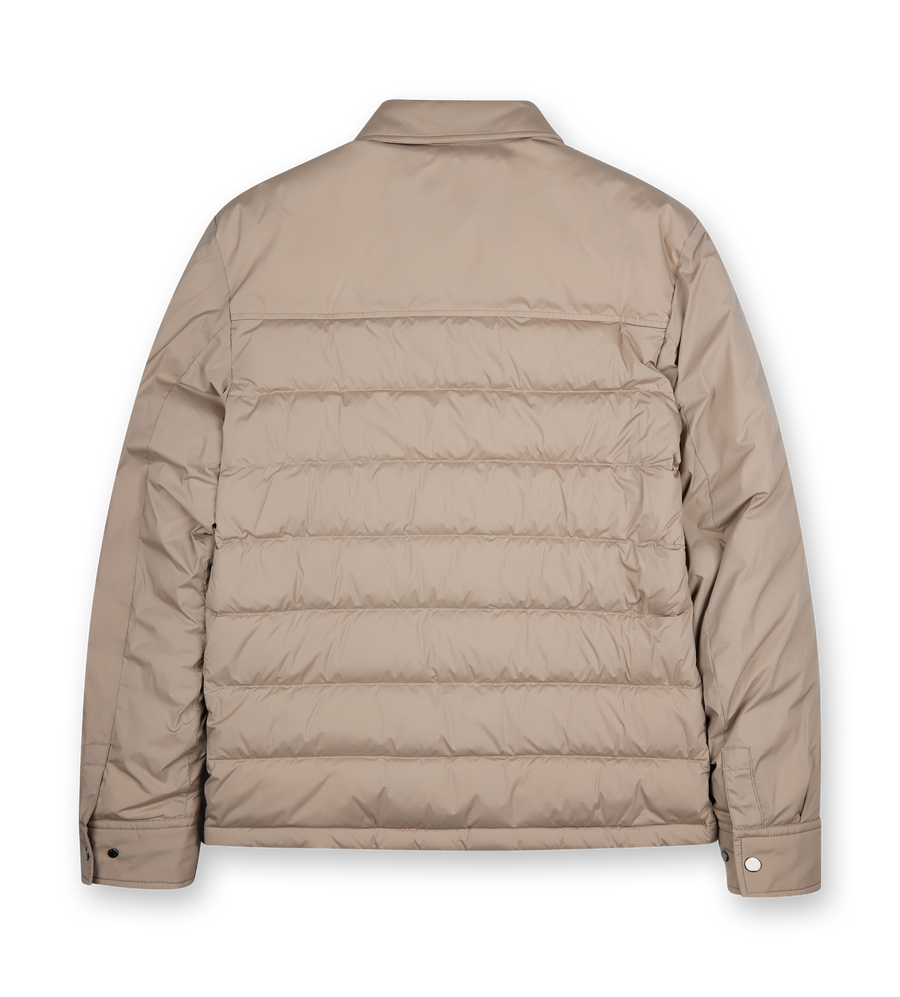 Padded Shirt Jacket Beige