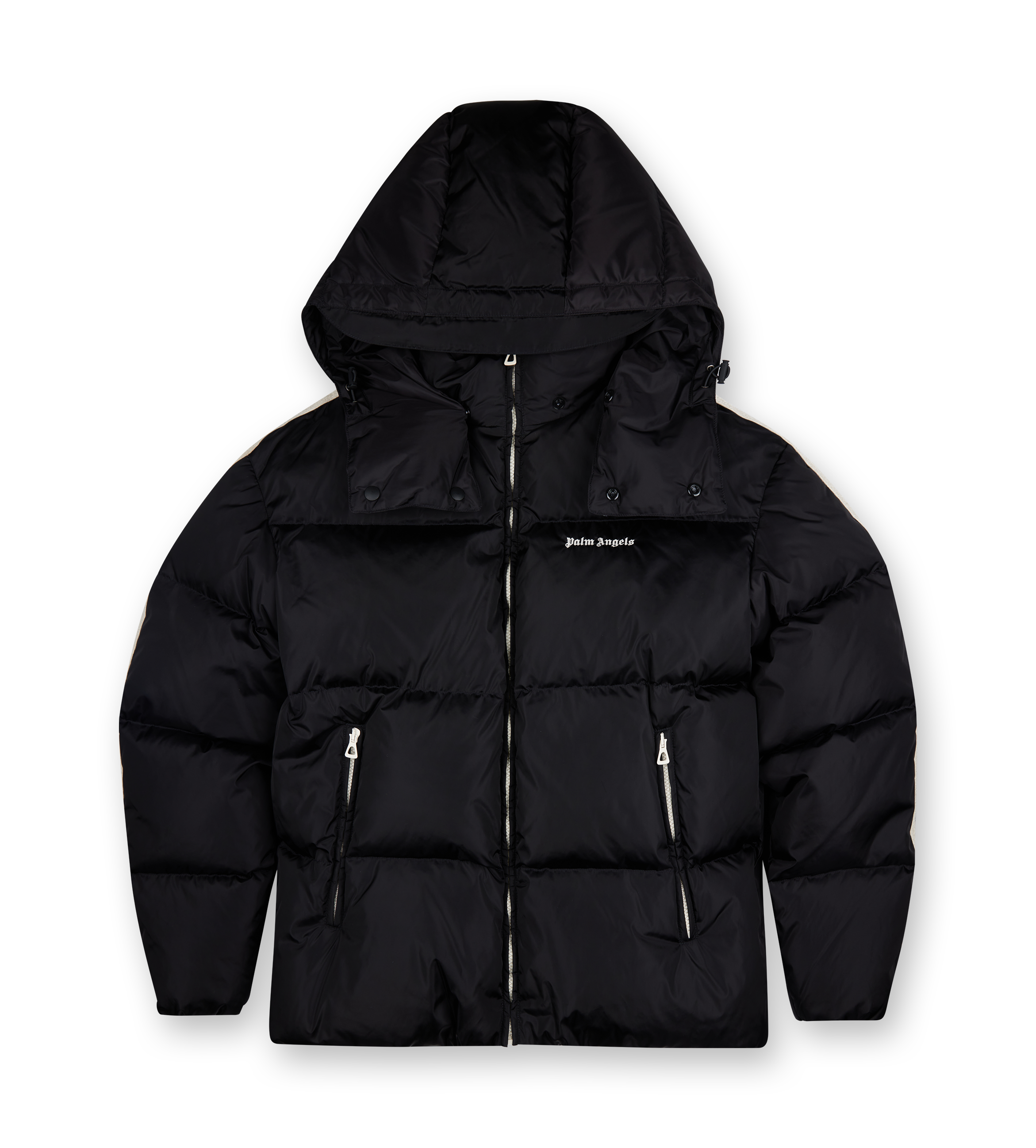 Hooded Track Down Jacket Black