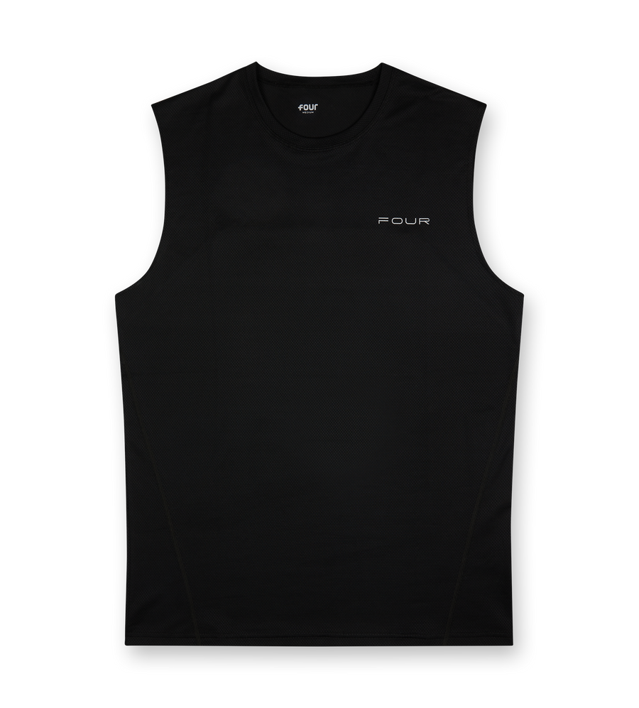 Sportswear Reflective Tank top Black