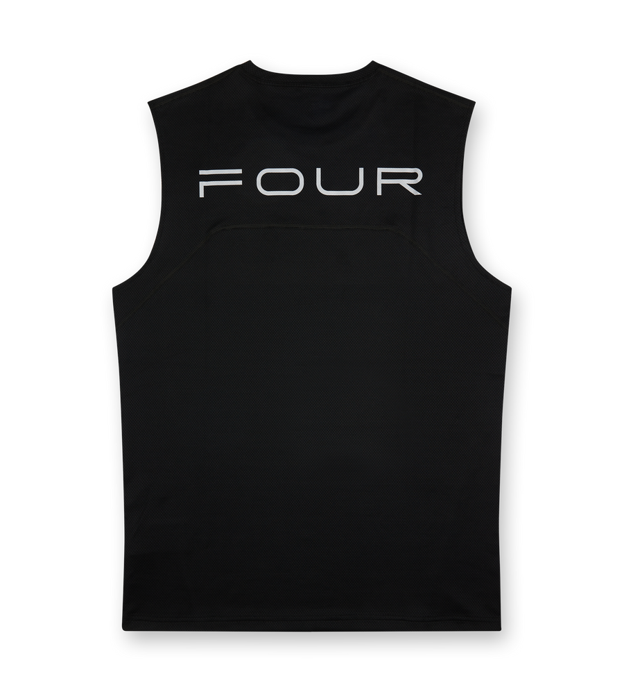 Sportswear Reflective Tank top Black