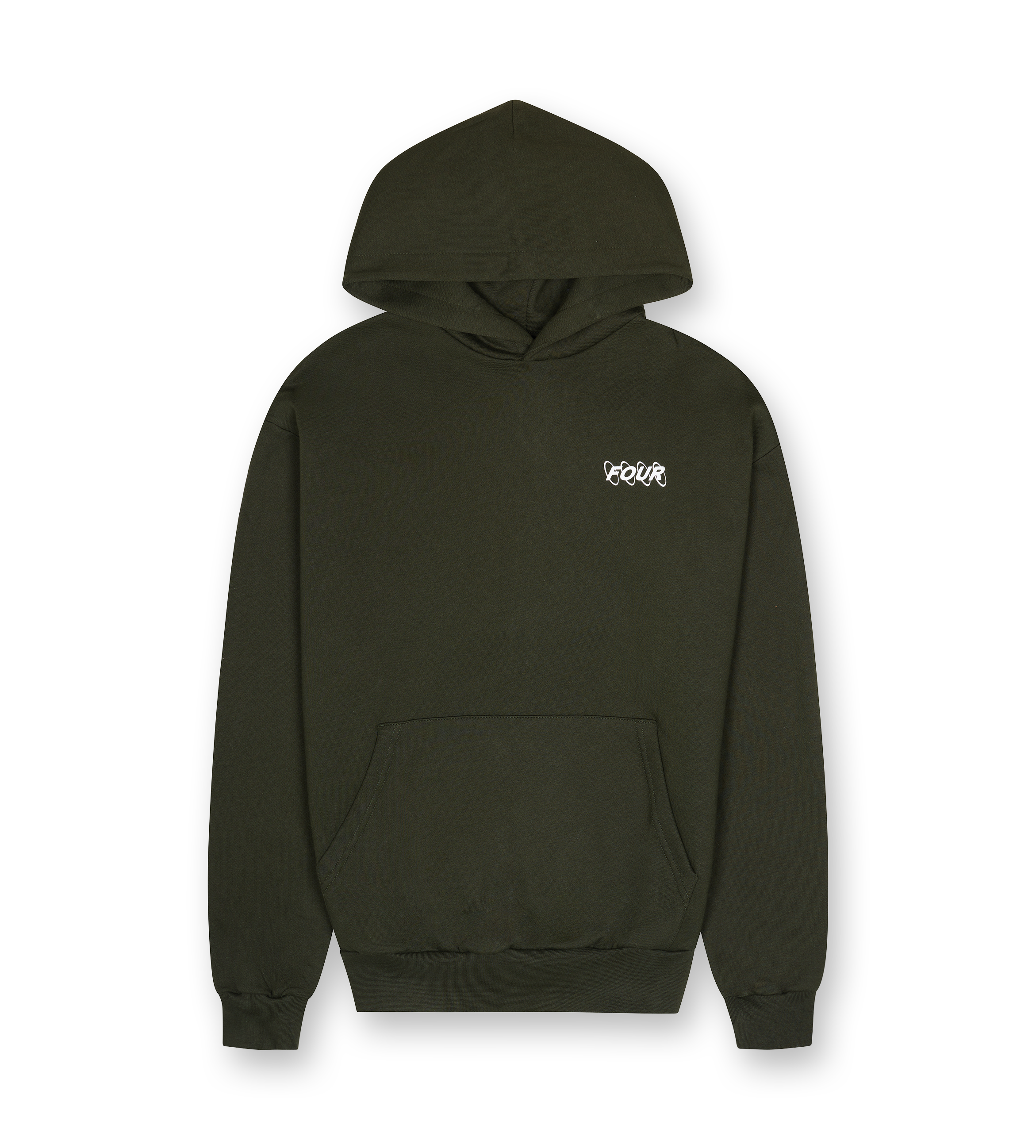 Circles Logo Hoodie Army Green