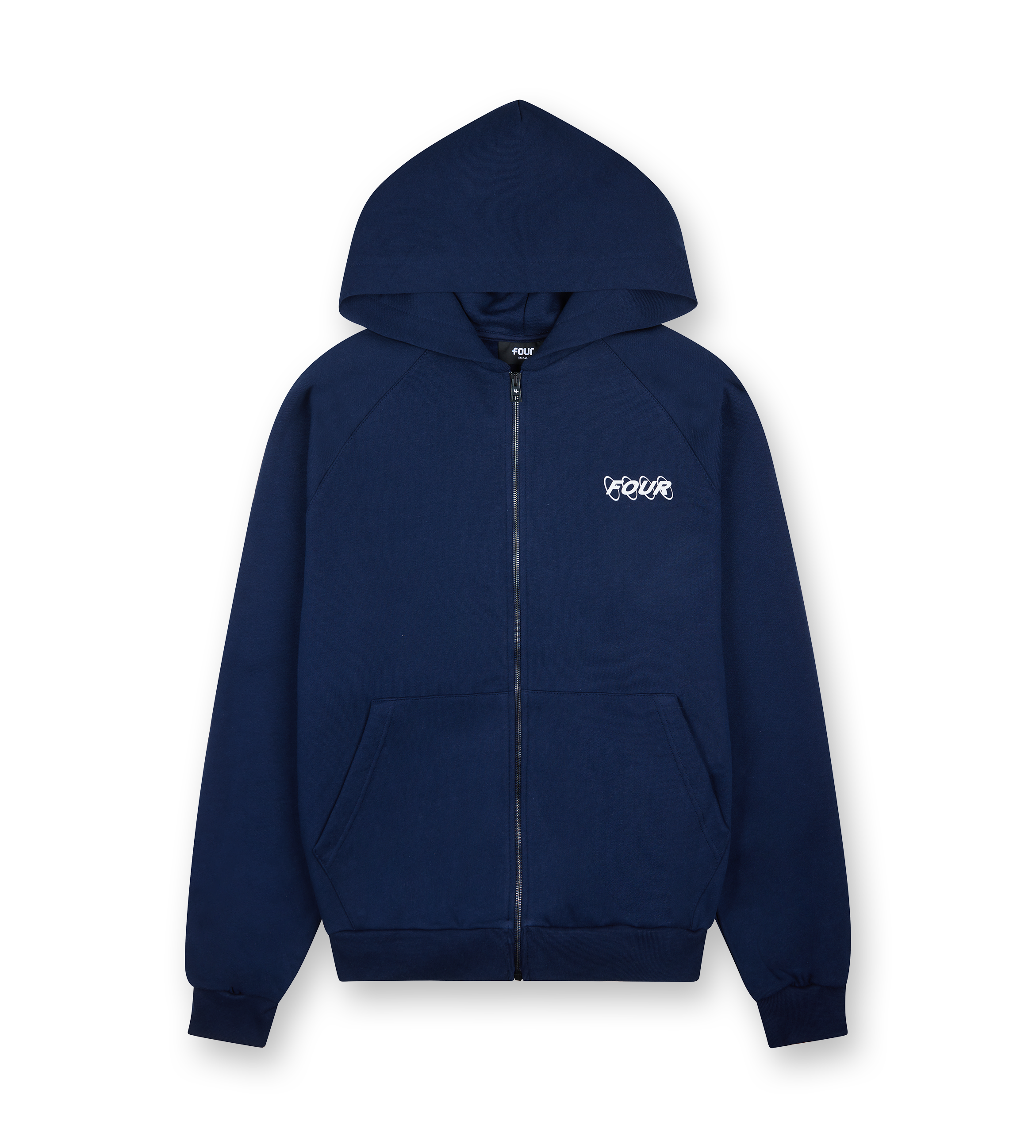 Circles Logo Zip Up Vest Marine Blue