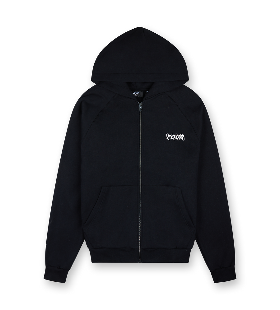 Circles Logo Zip Up Vest Black