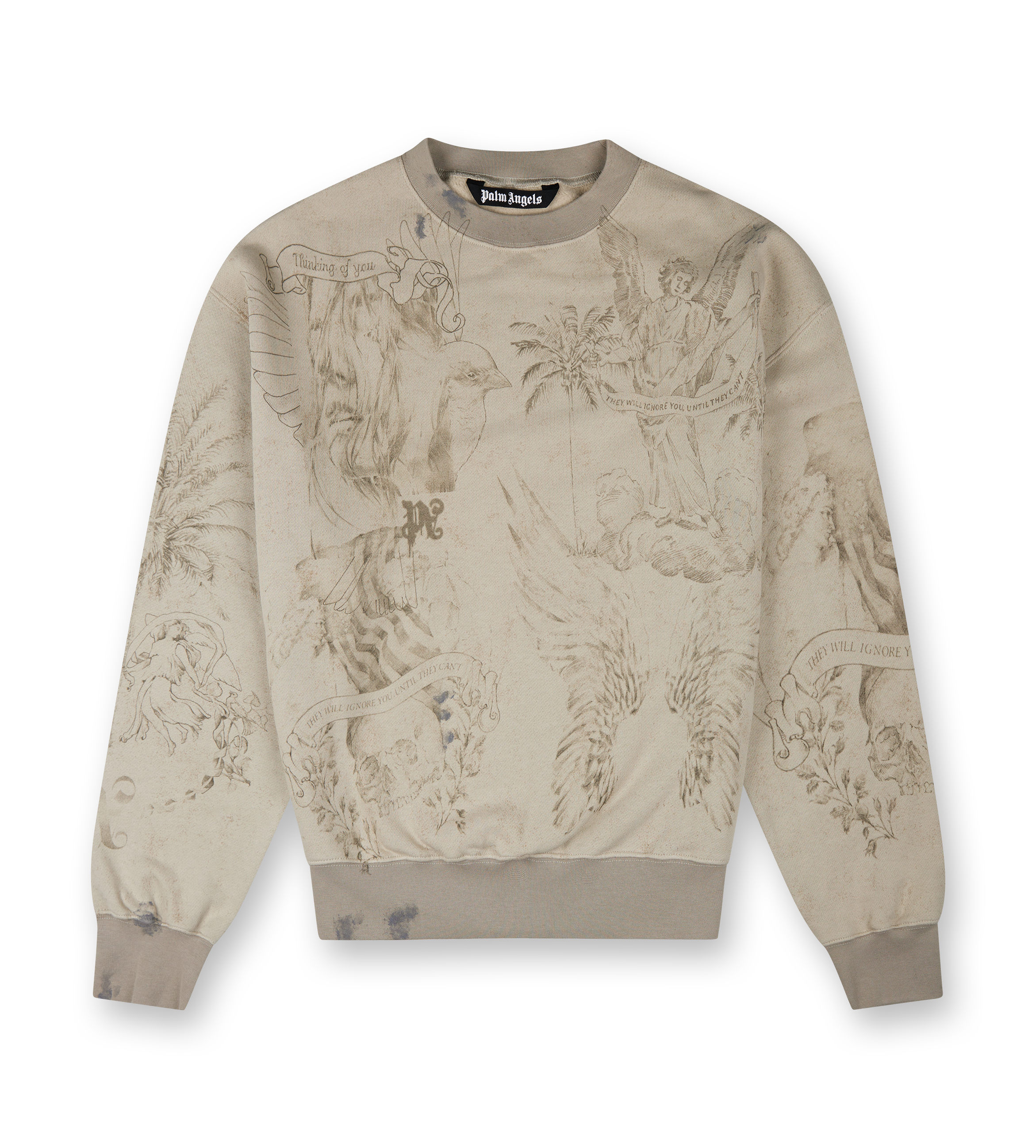 Pencil All Over Sweatshirt Off-White