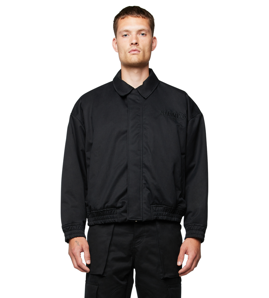 Nahmias x FOUR Canvas Bomber Jacket Black