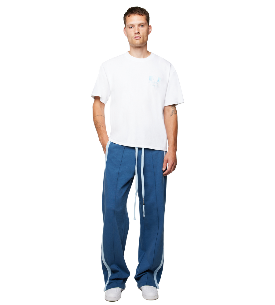 Nahmias x FOUR Logo Ring Heavy Cotton Trackpants Blue