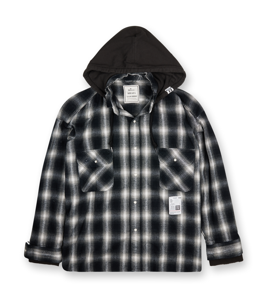 Hood Combined Check Shirt