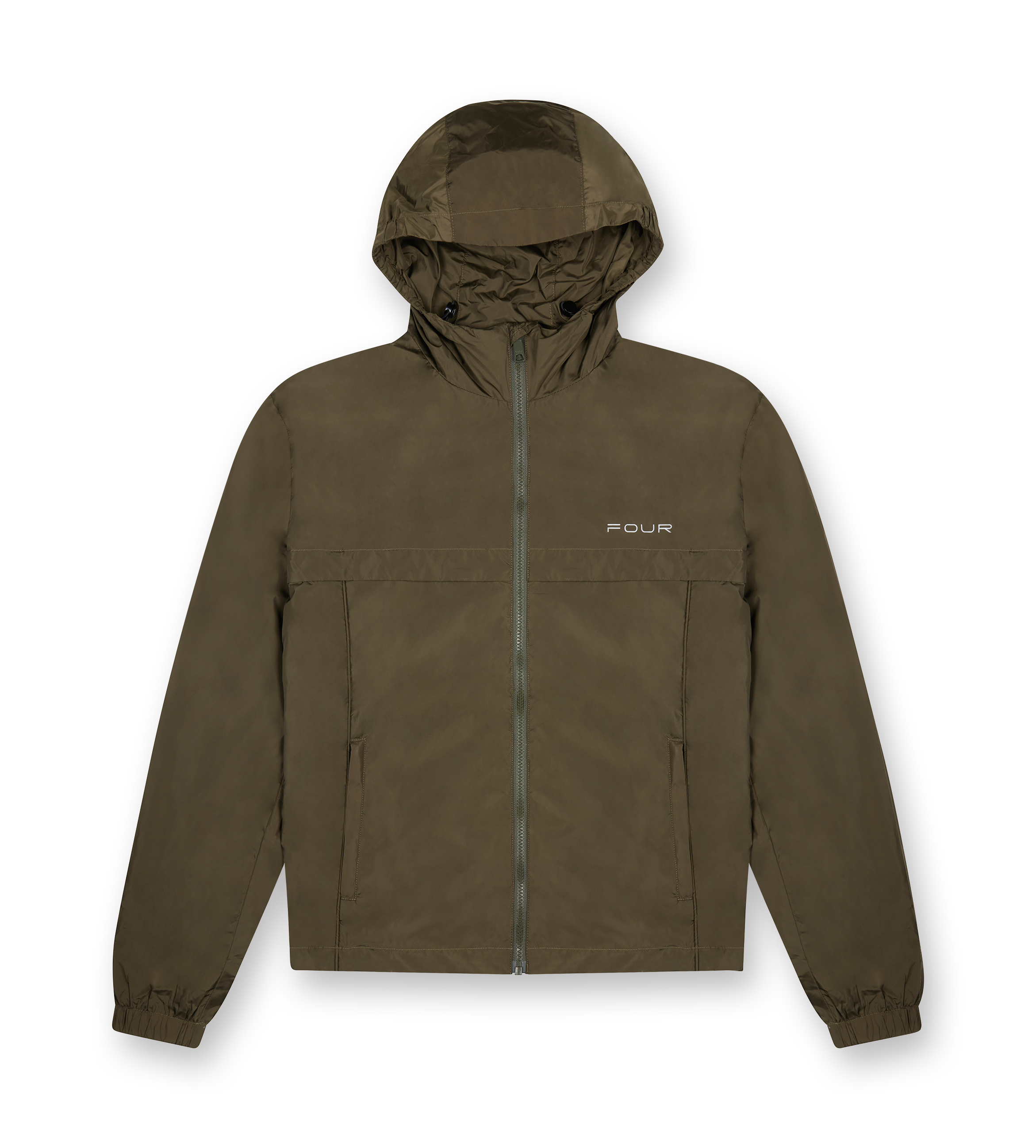 Sport Windbreaker Nylon Jacket Moss Green