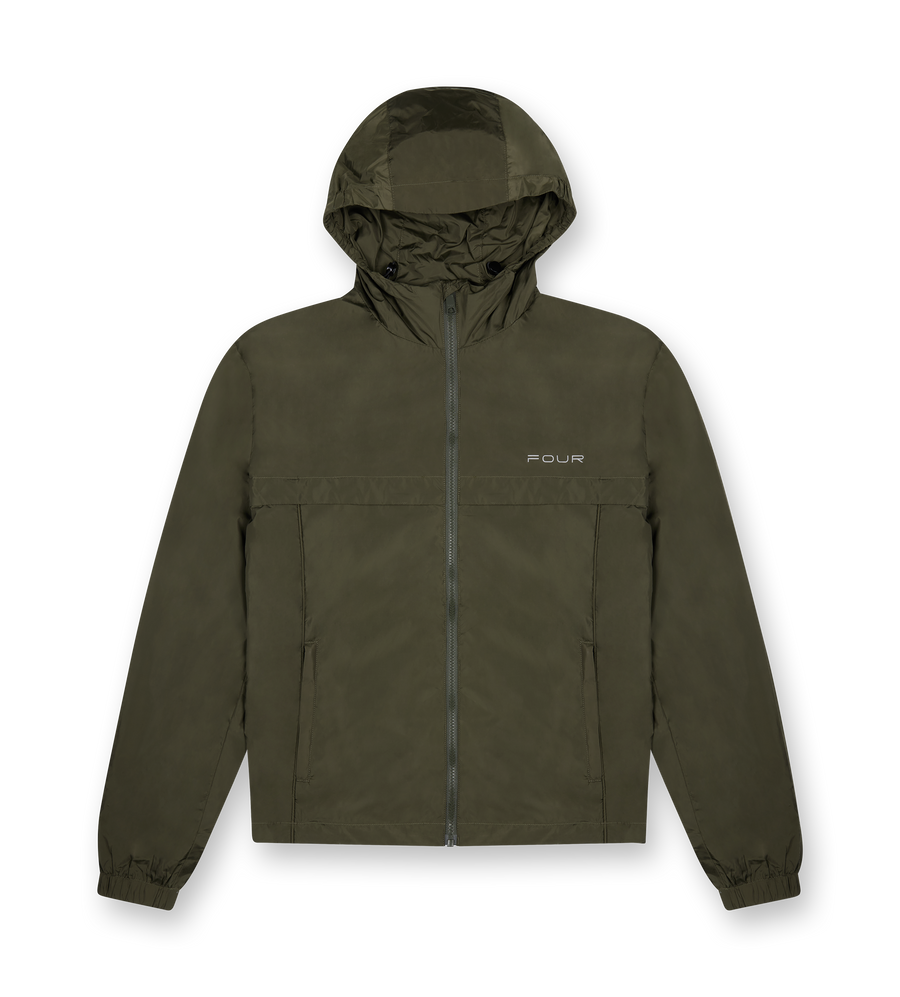 Sport Windbreaker Nylon Jacket Moss Green