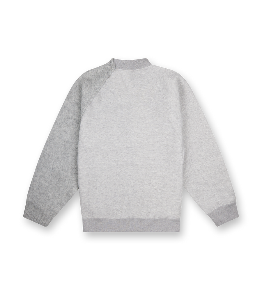 Knit Blouson Light Gray