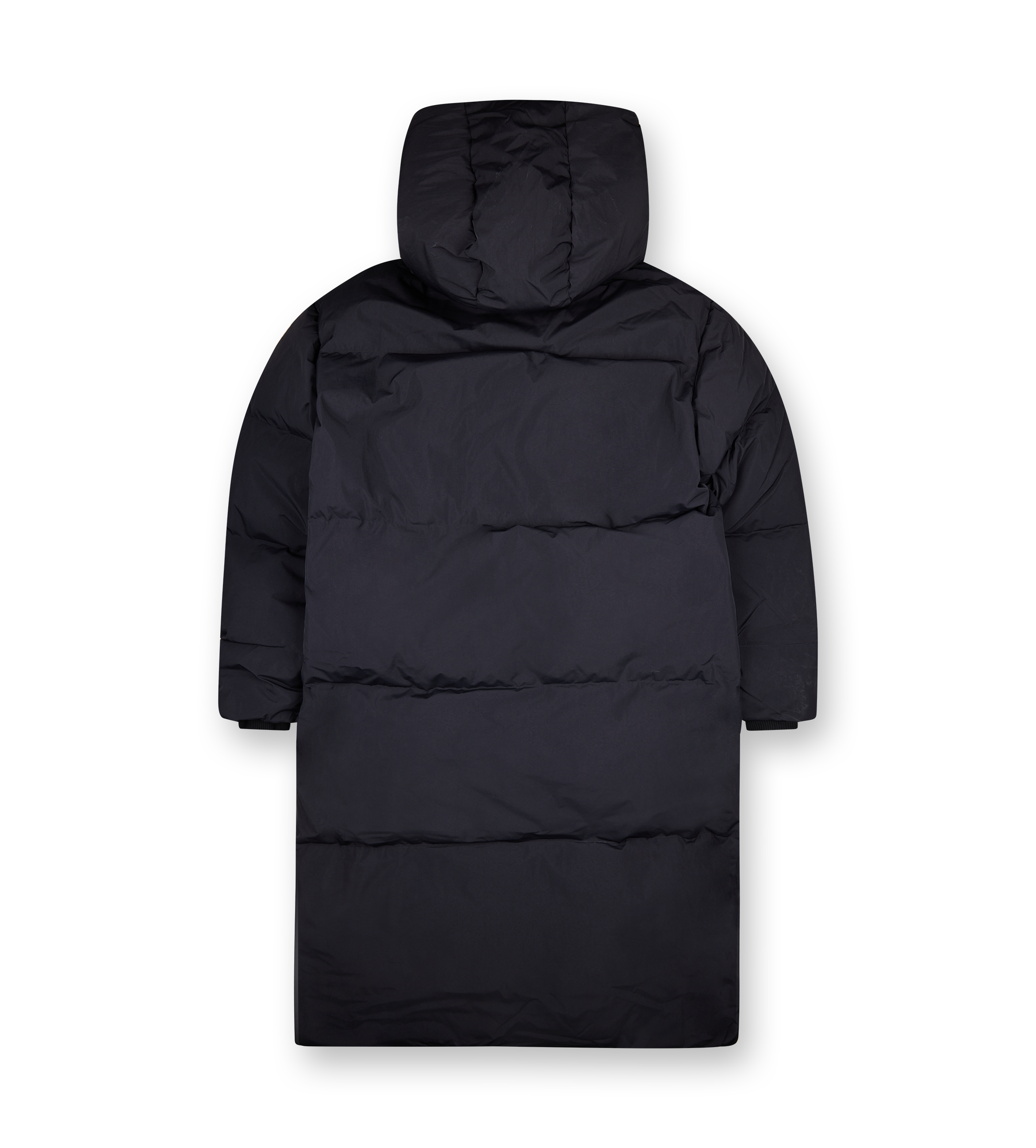 Long Logo Puffer Jacket Black