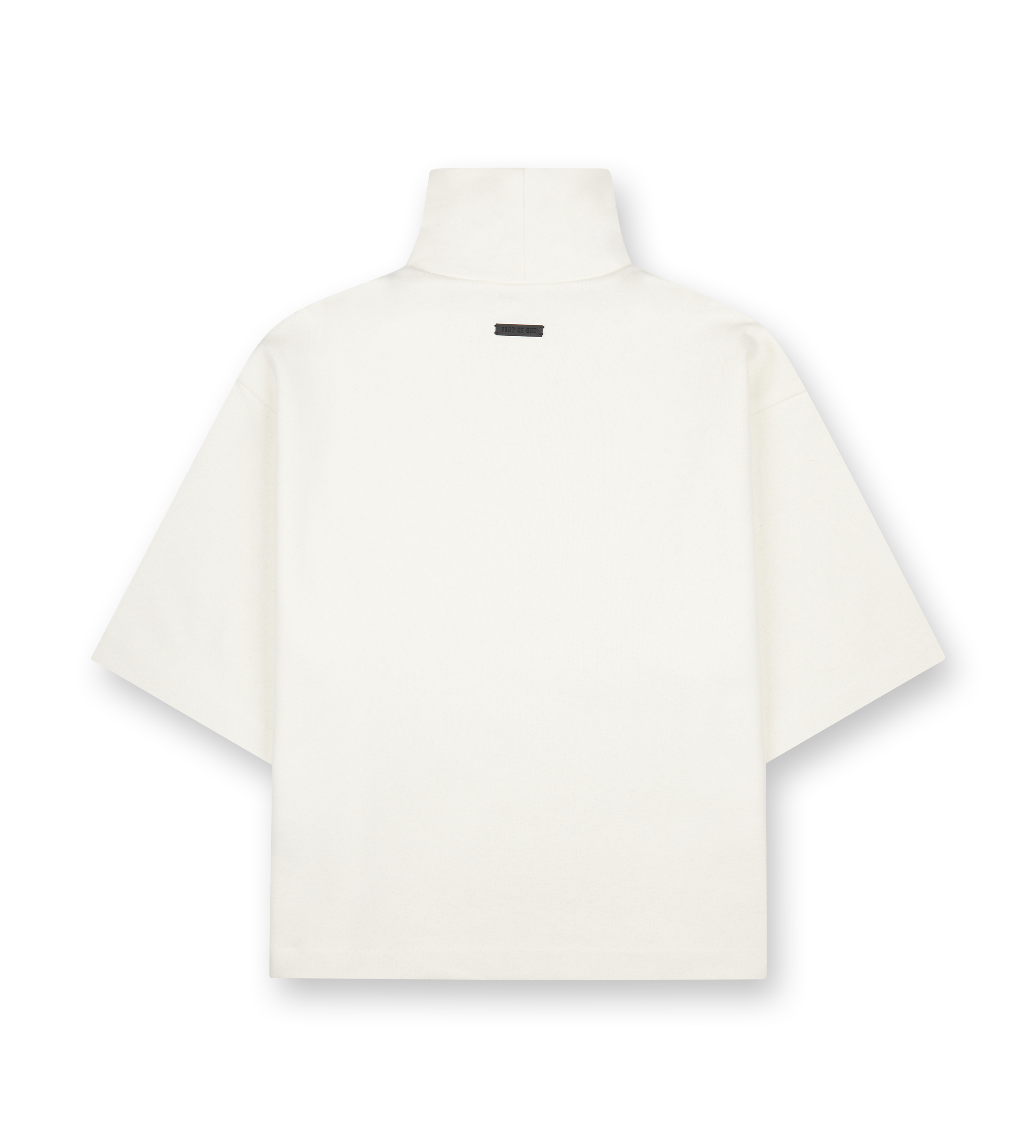 Cotton Wool High Neck Shirt Cream