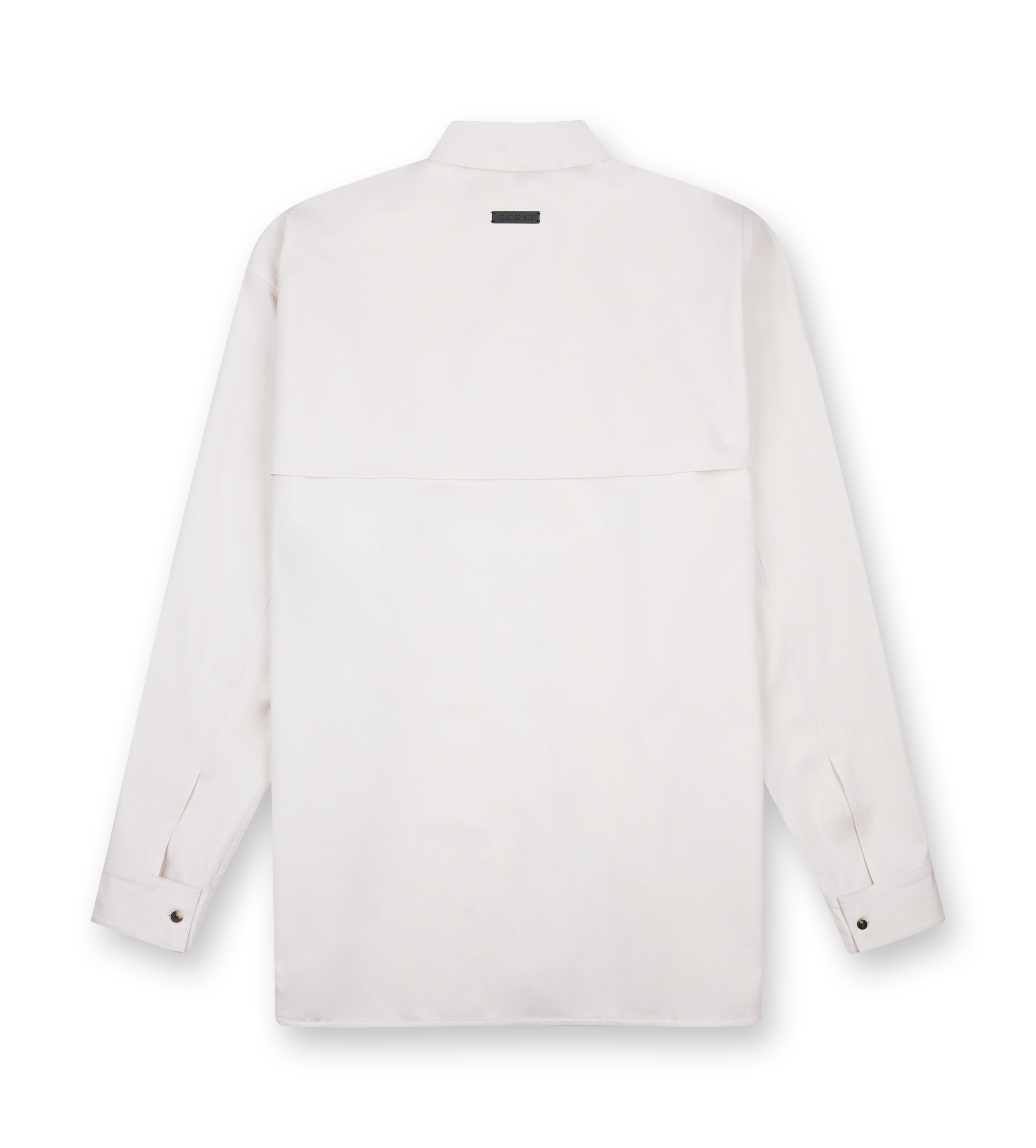 Oxford Vented Button Up Shirt Cream