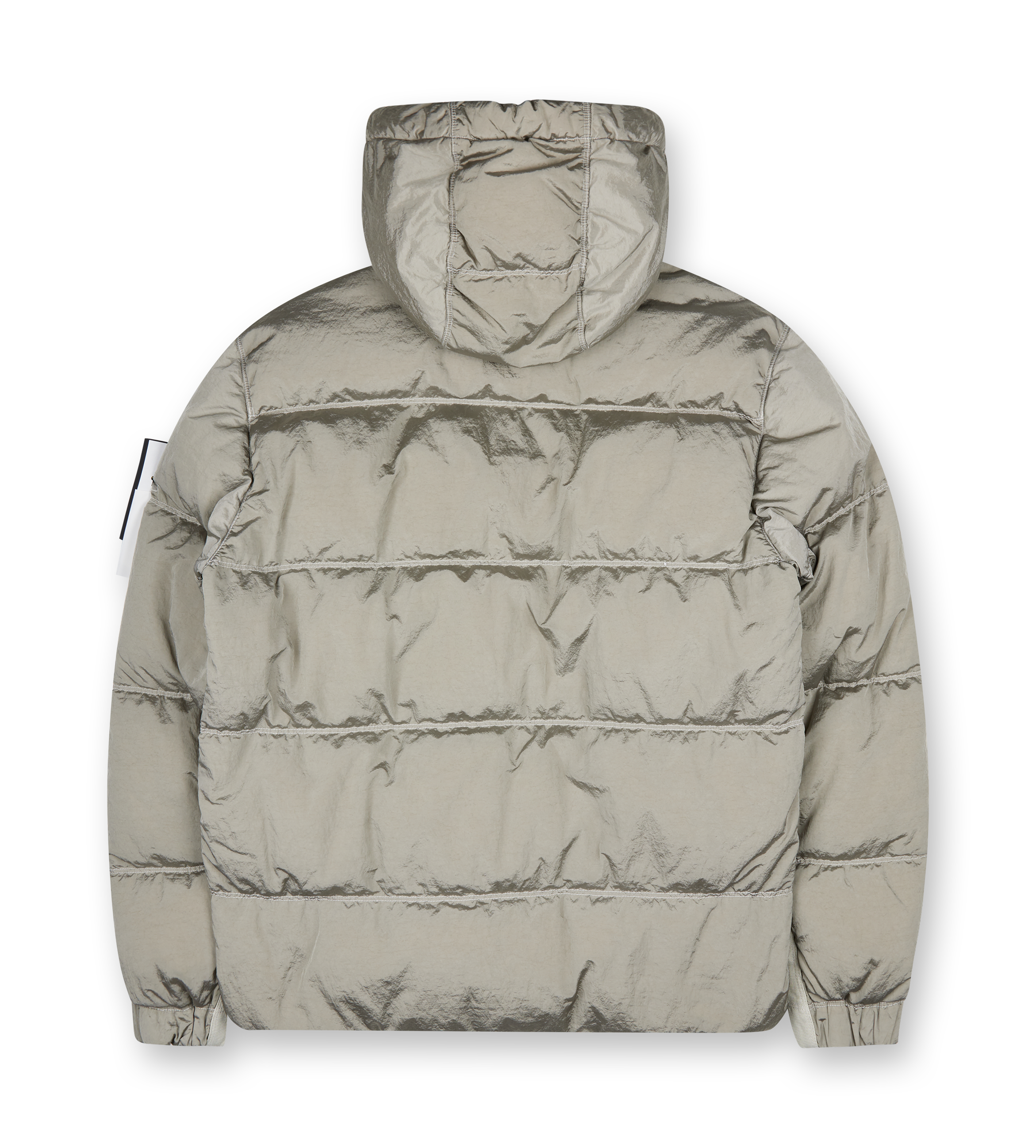 Hooded Down Jacket Beige