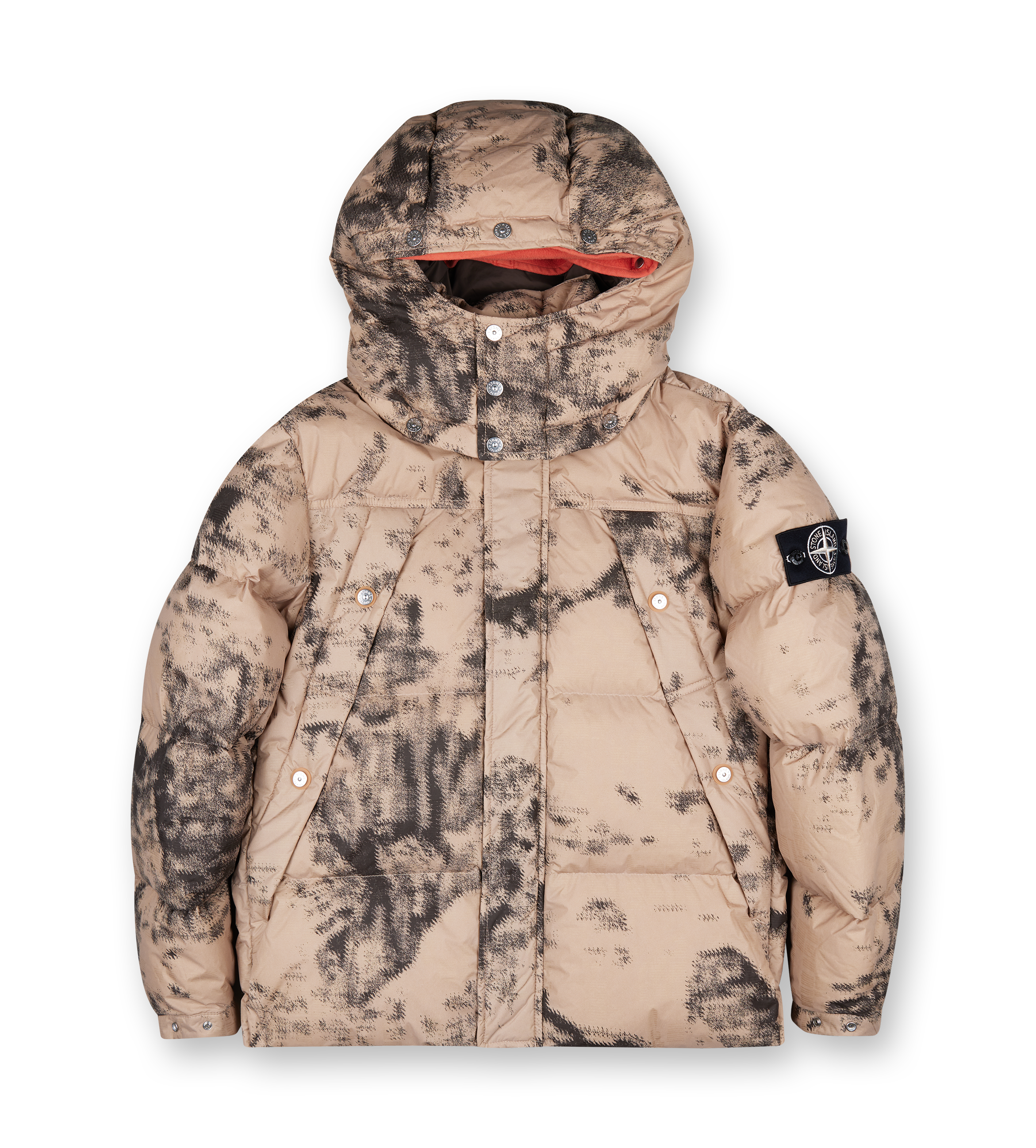 Earth Mapping Camo Down Jacket