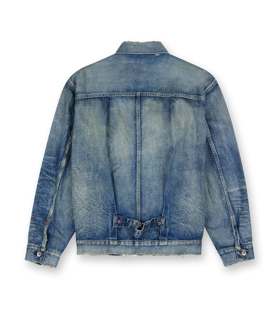 Denim Blouson Blue