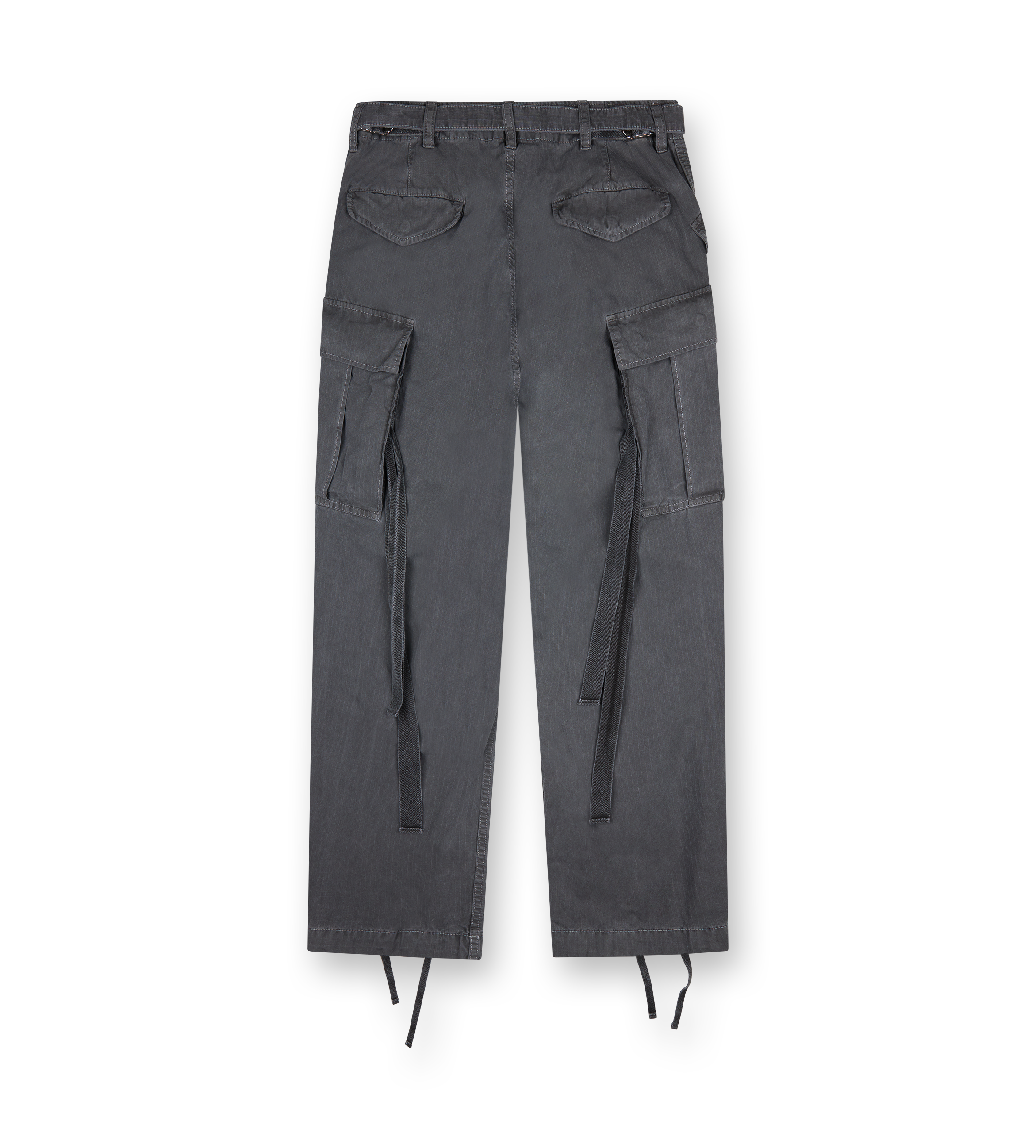 Garment Dye Rip Stop Pants Black