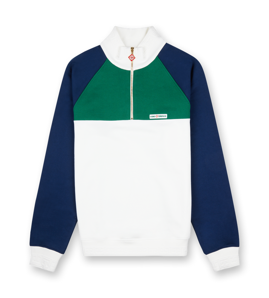 Half Zip Colorblock Sweatshirt