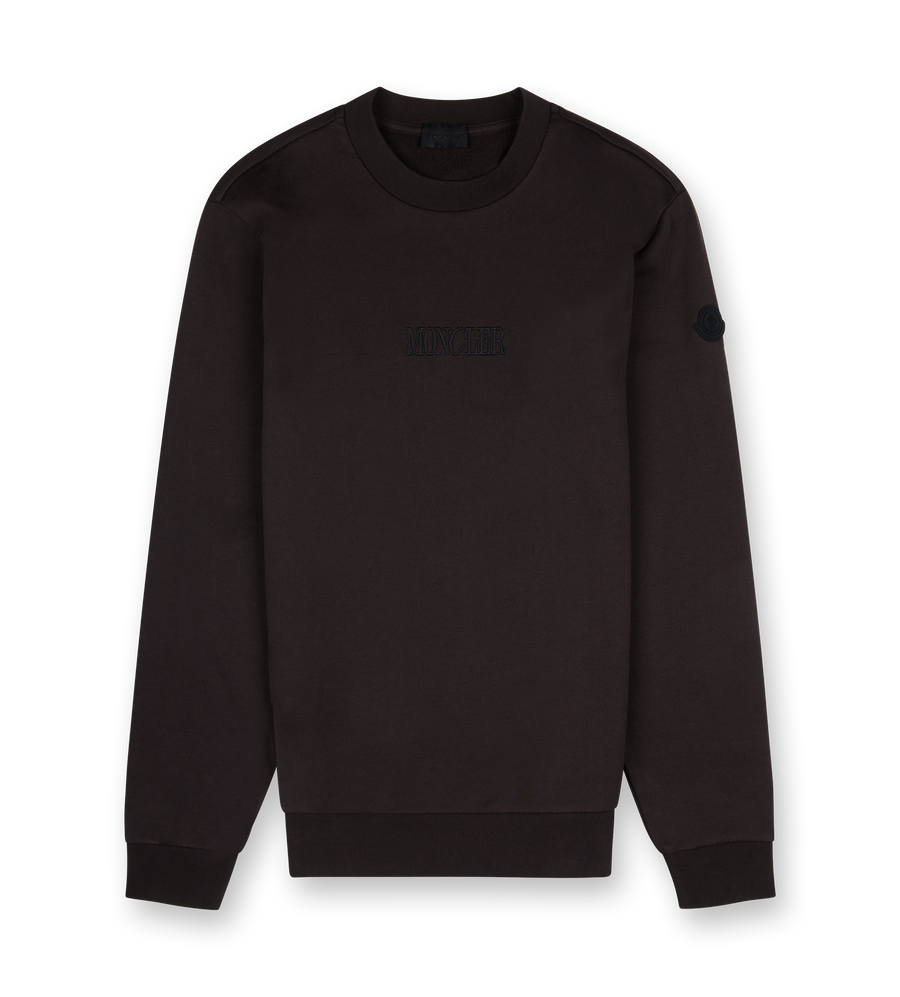 Embroidered Sweatshirt Brown