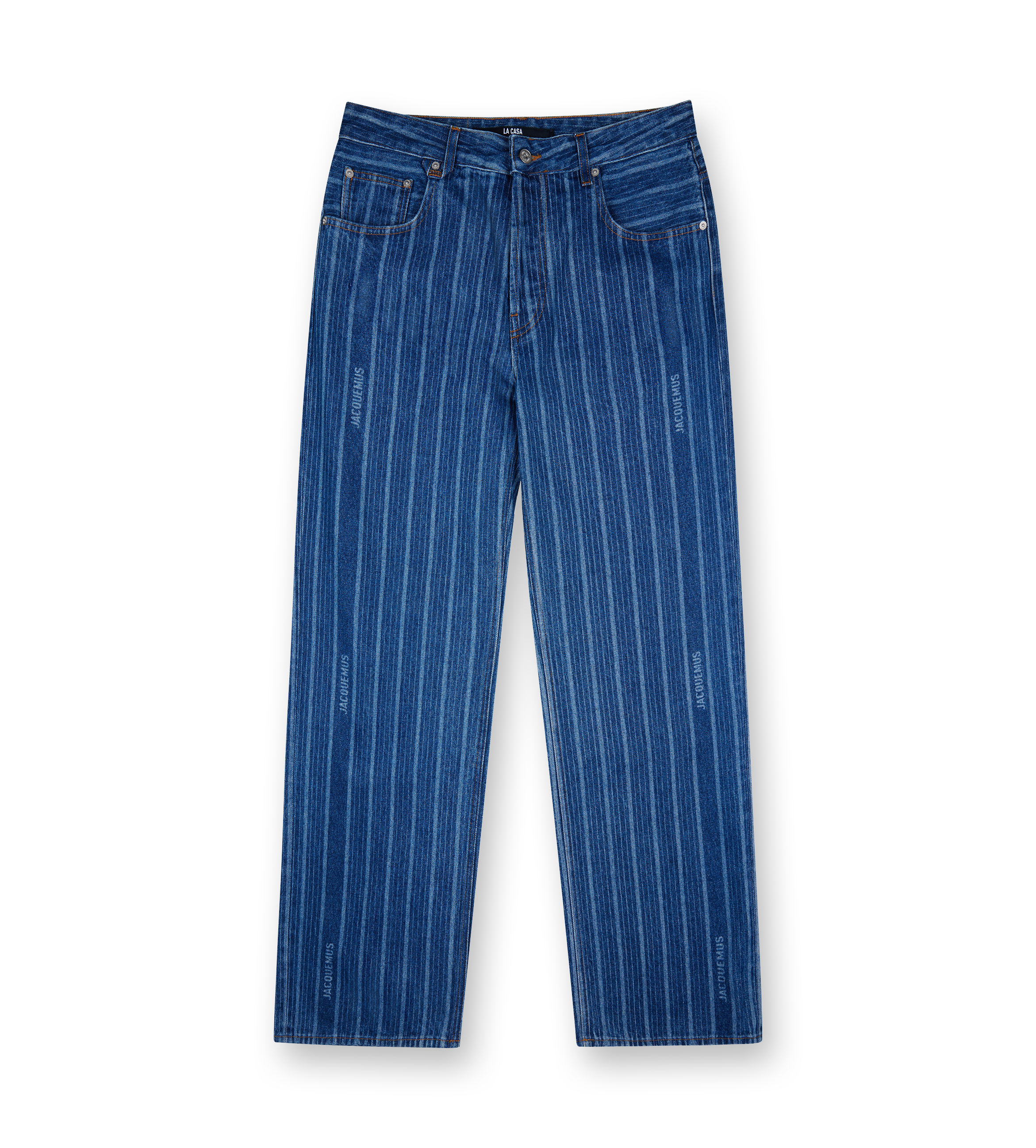 De-Nîmes Wide Leg Denim Pants