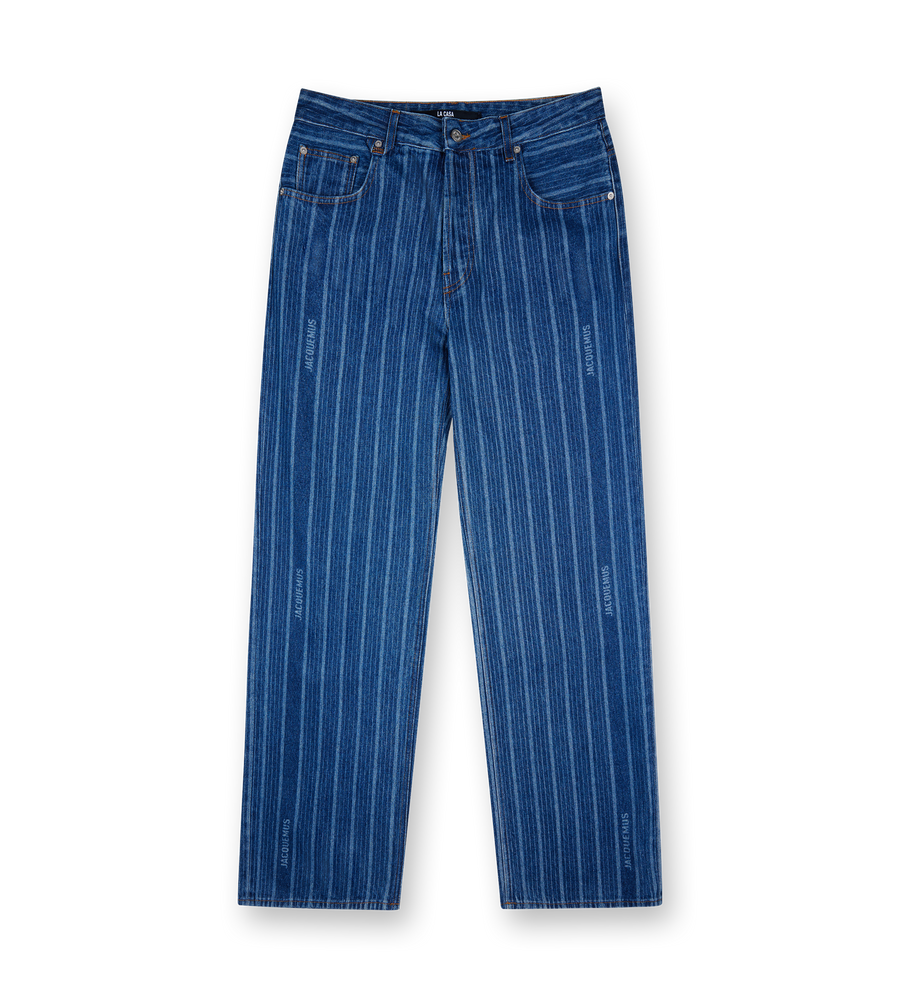 De-Nîmes Wide Leg Denim Pants